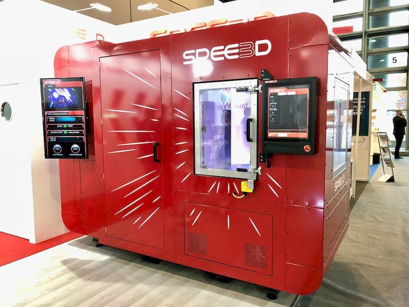  The supersonic-powered Spee3D metal printer 