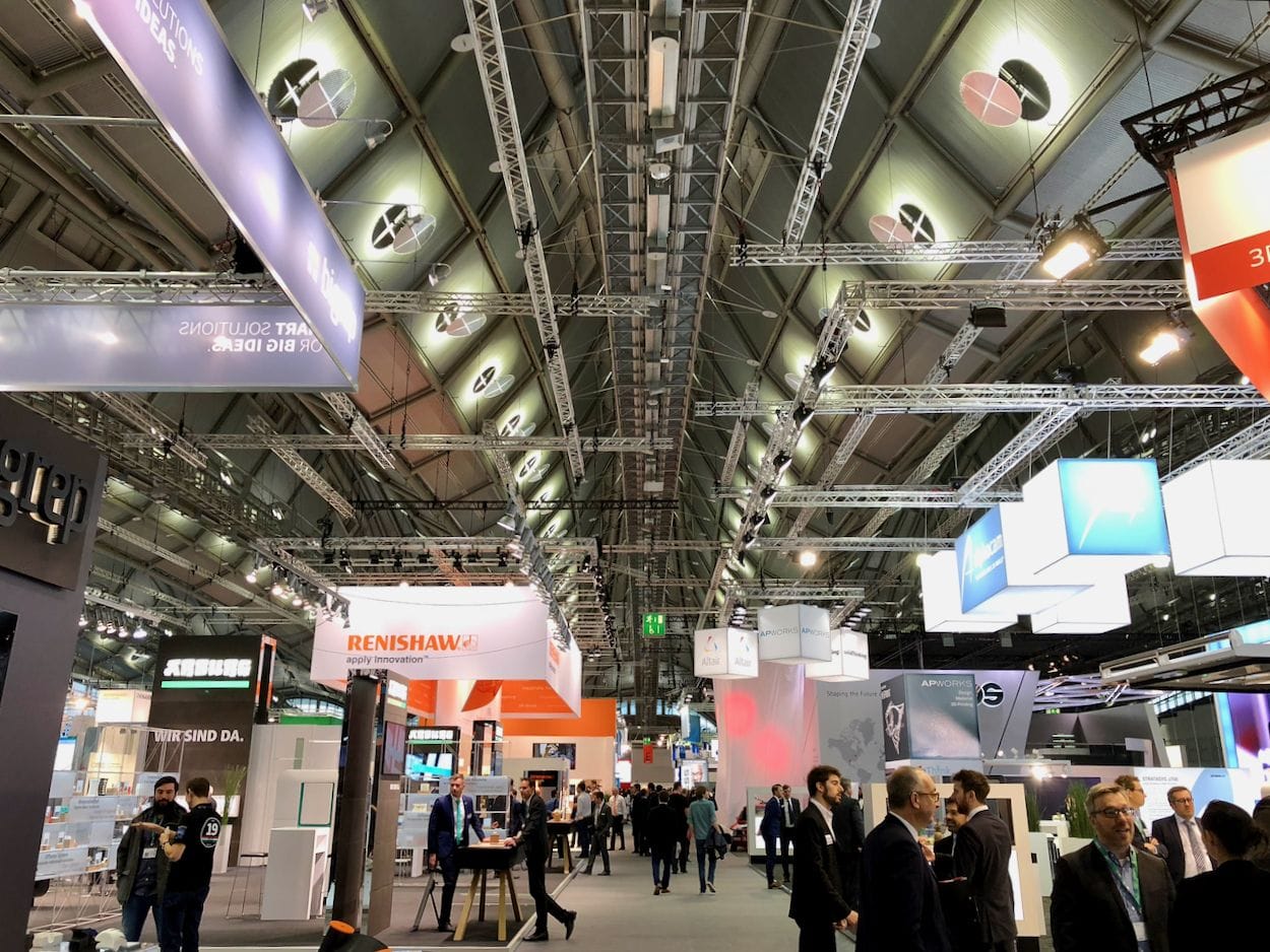  The cavernous central aisle in Hall 3.1 of FormNext 2017 