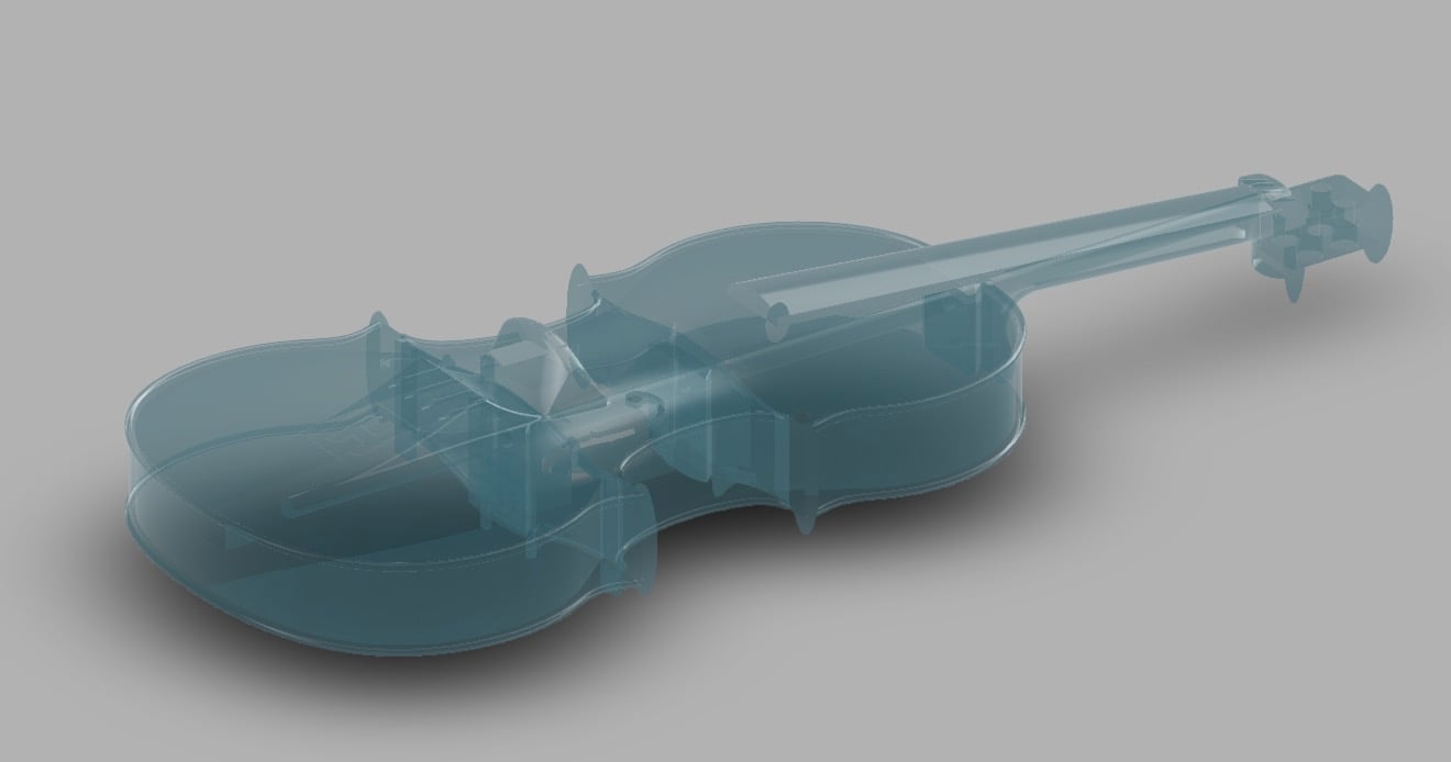  3D CAD view of the 3D printable Hovalin 
