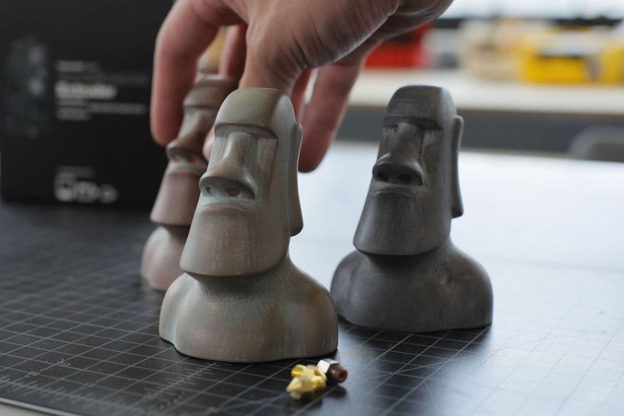 Sample 3D prints made on MakerBot's new Experimental Extruder in metal-infused materials 