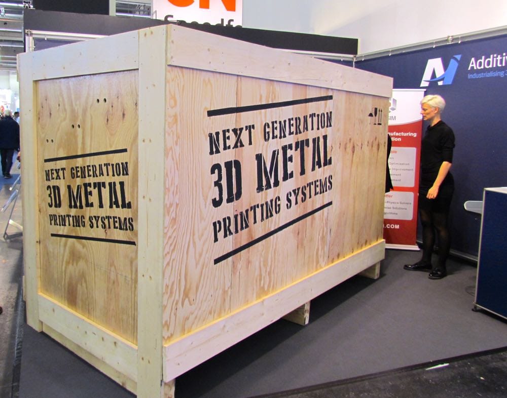  An early tease of their then-mystery 3D metal printing system 