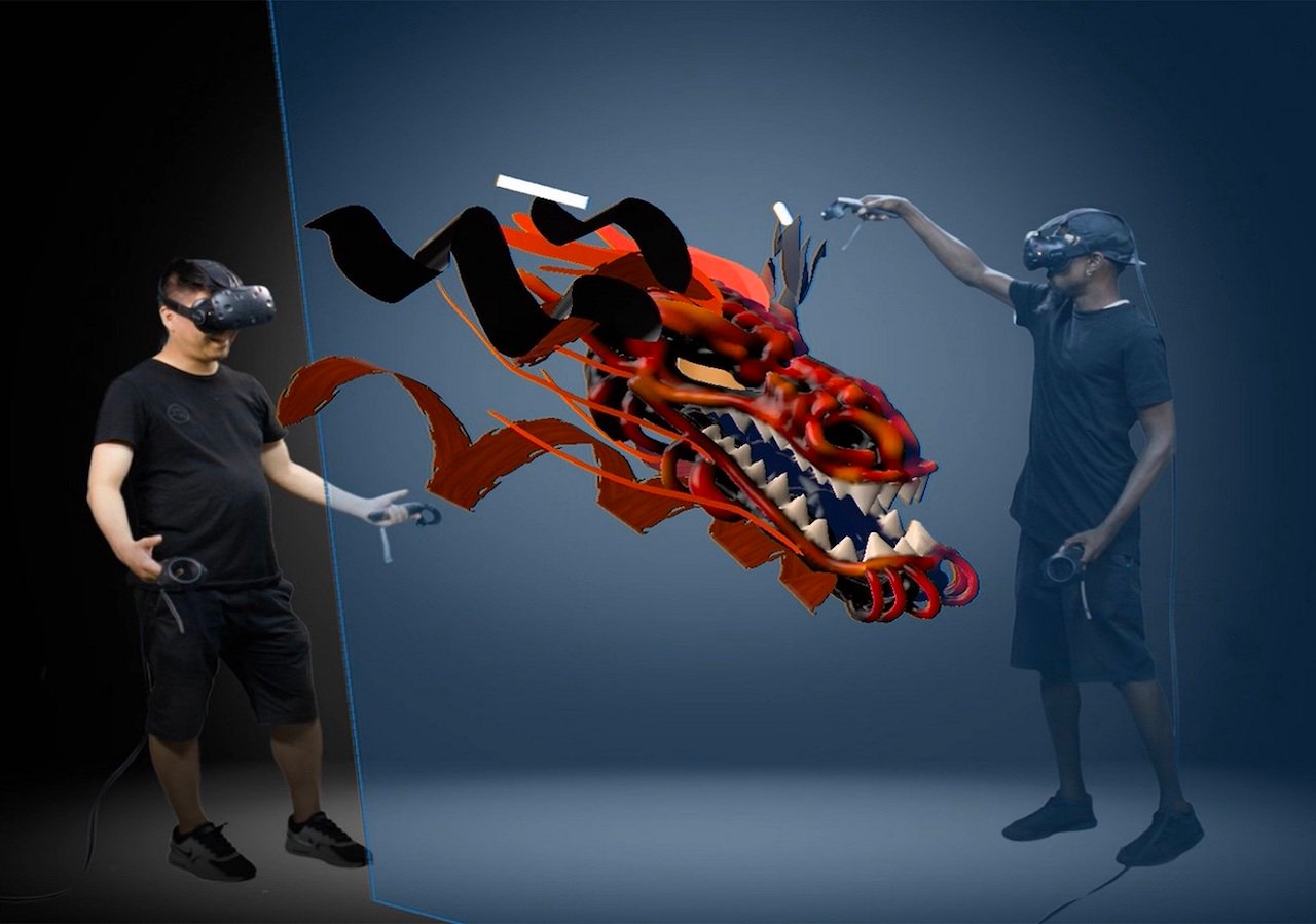  Creating a 3D model collaboratively in virtual reality 