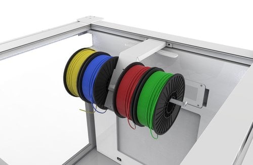  A quad-spool holder for the 3DPrintClean 3D printer enclosure models 