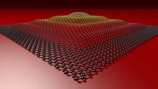  Reshaping a graphene sheet into three dimensions (Credit: Academy of Finland) 