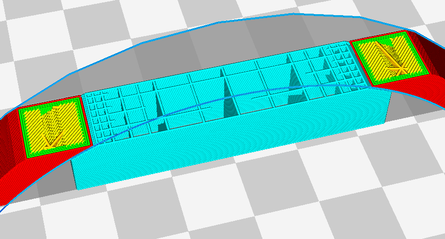  Cura 2.7's gradual support infill feature 