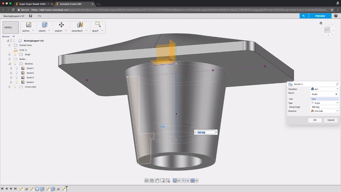  Using Autodesk's Fusion 360 directly in a browser 