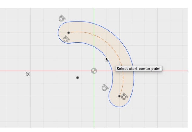  Designing a 3-point arc in the latest version of Fusion 360 from Autodesk 