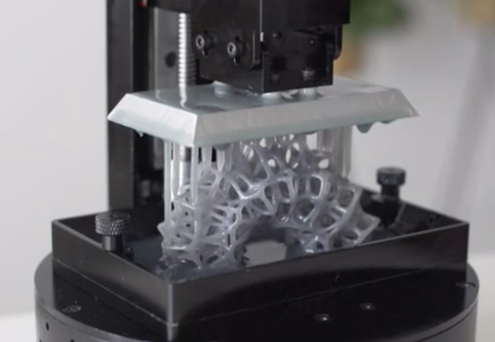  The Sparkmaker desktop 3D printer in action 