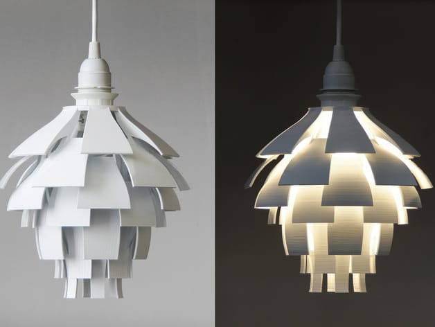 The 3D printed Artichoke Lamp Shade 