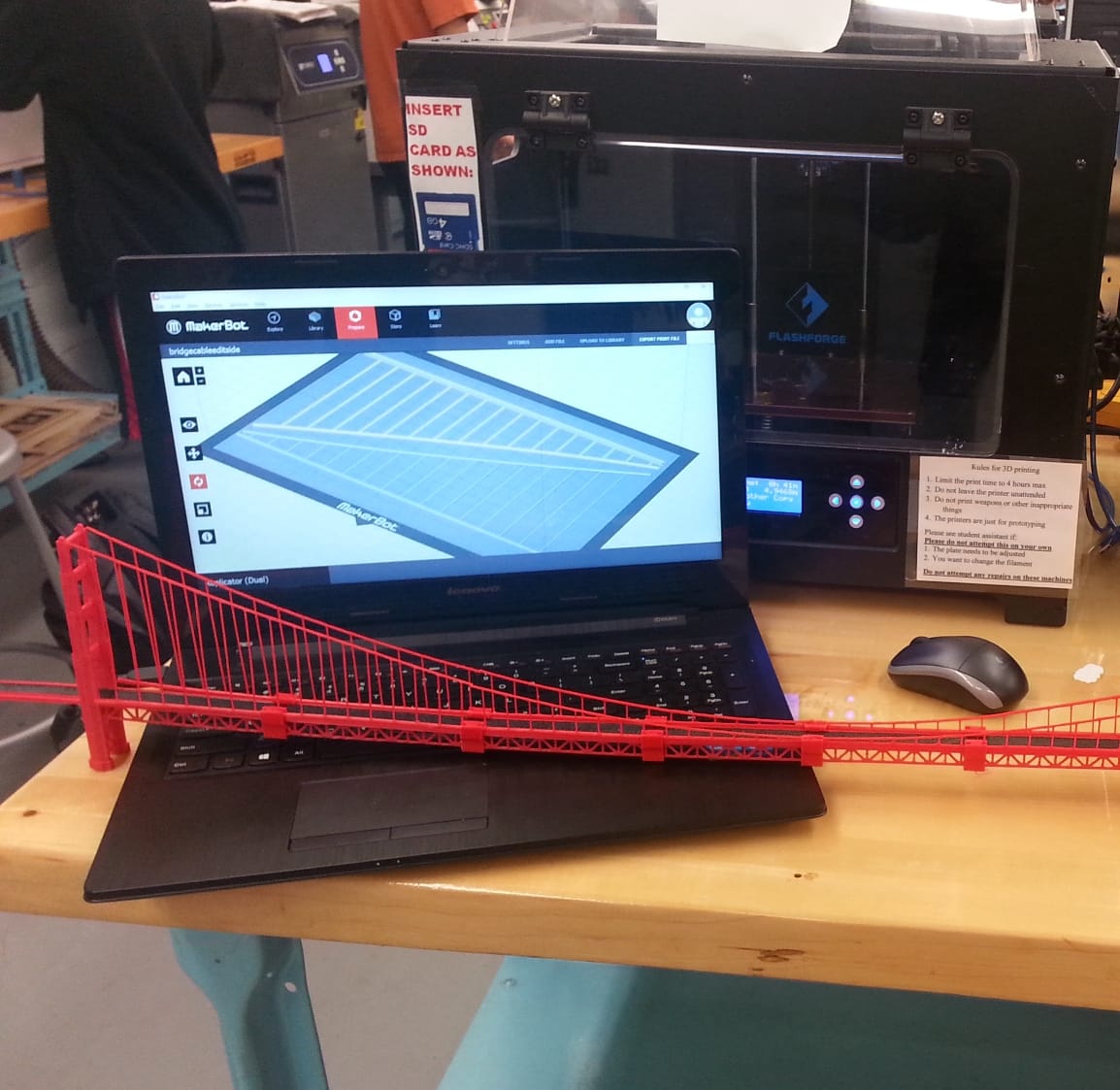  Developing components for the 3D printed Golden Gate Bridge replica 