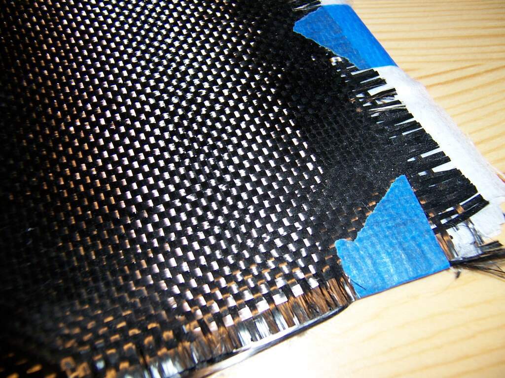  A sheet of woven carbon fiber 