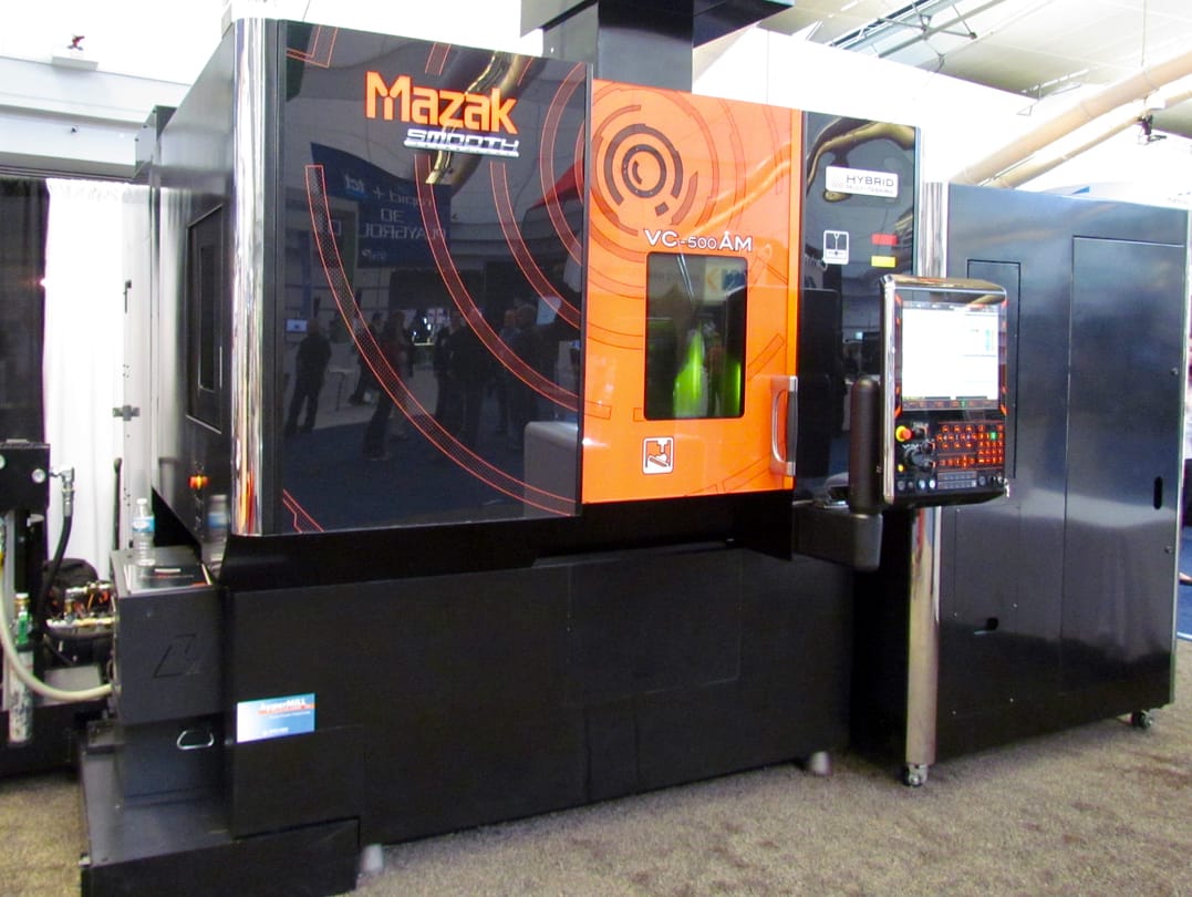 The Mazak VC-500AM 3D metal hybrid CNC printer 
