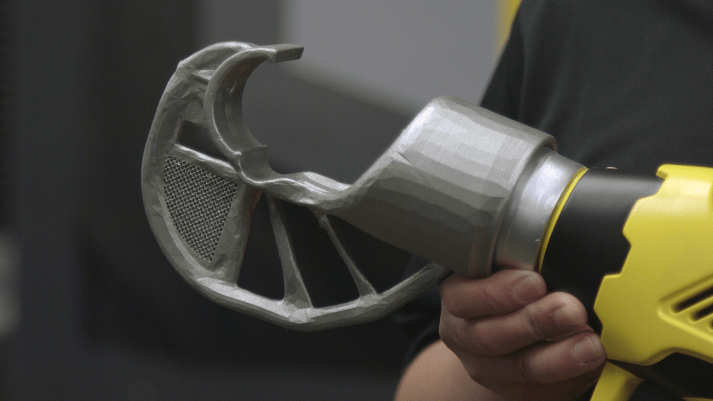  An unusual 3D printed part with shape generated by Autodesk's new Netfabb system 