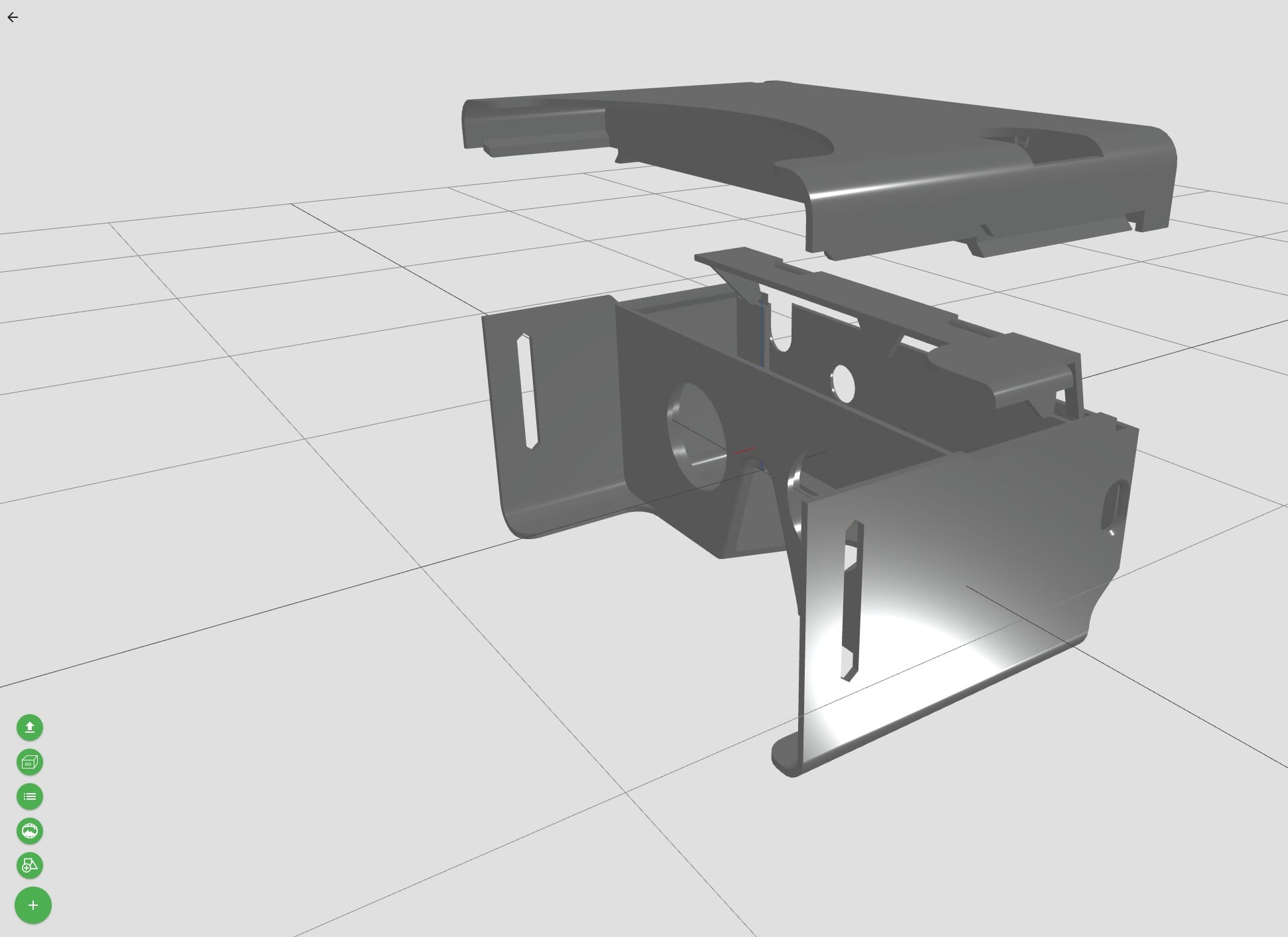  A sample 3D model editable on the 3D Orchard open hardware sharing service 