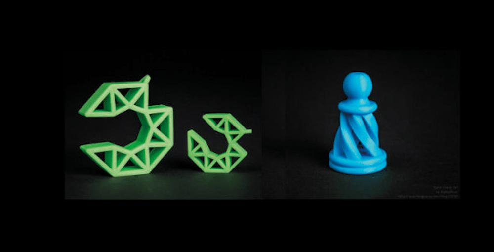  Sample prints from the Velleman Vertex Nano desktop 3D printer 