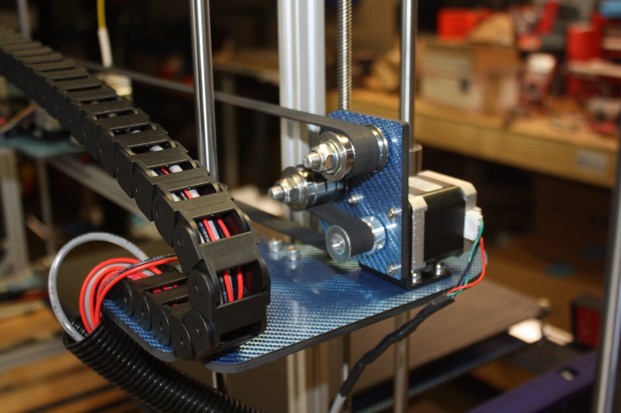  Some of the carbon fiber components in the BP475 desktop 3D printer 