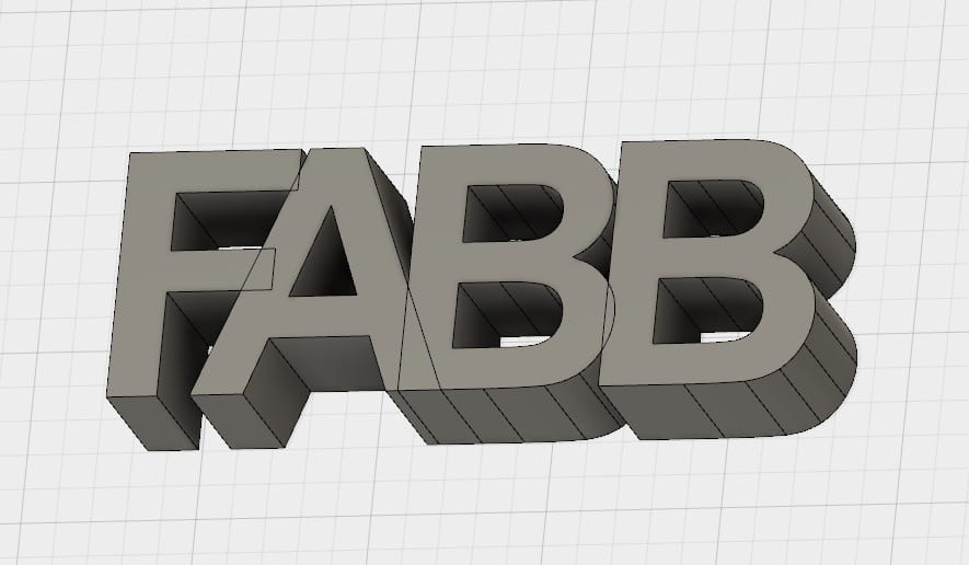  3D printed letters can sometimes be held together by fusing them together 