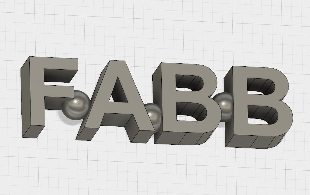  Another way to hold 3D printed letters together is to add an appropriate object in strategic spots 