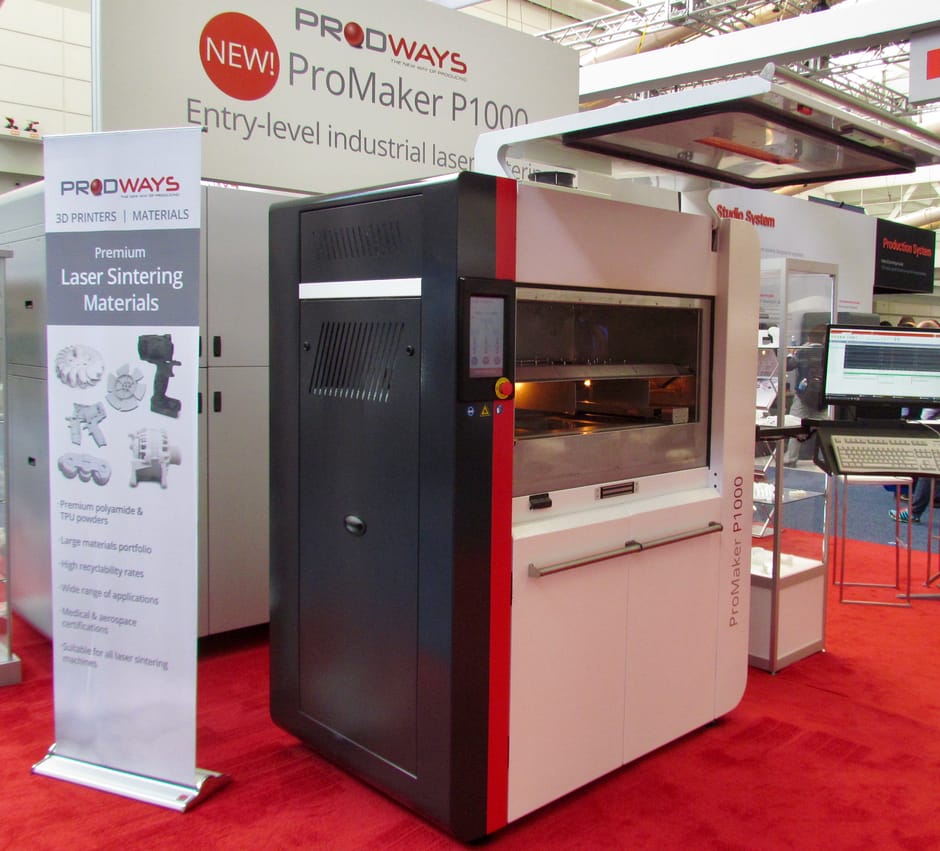  The new Prodways P1000 plastic SLS 3D printer 