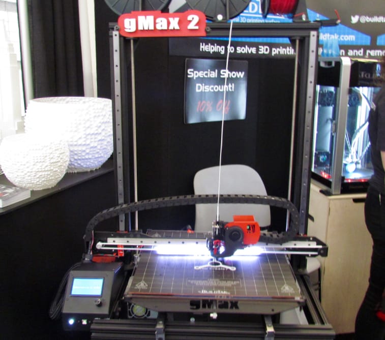  The gMax 2 desktop 3D printer from gCreate 