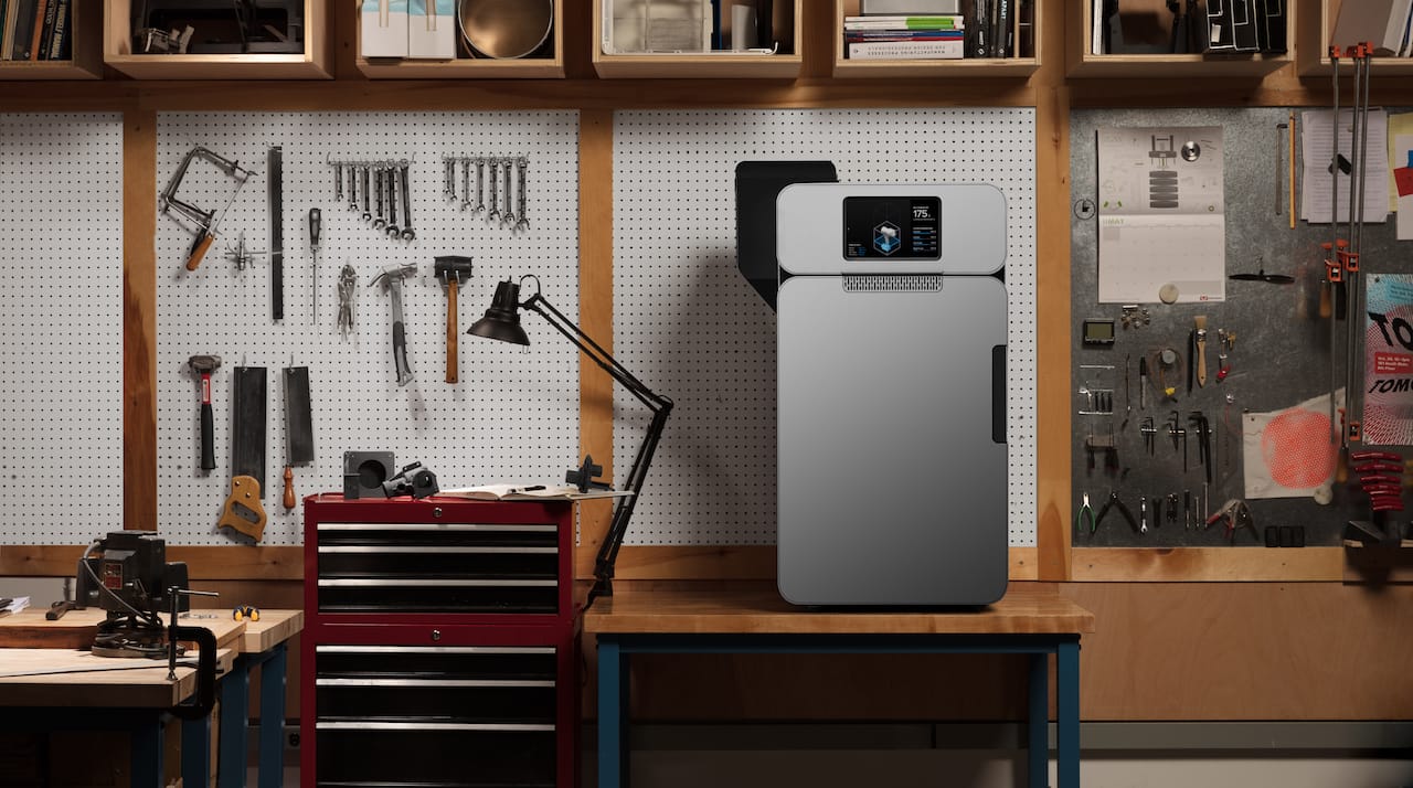  The new Fuse 1 SLS industrial 3D printer from Formlabs in a workshop 