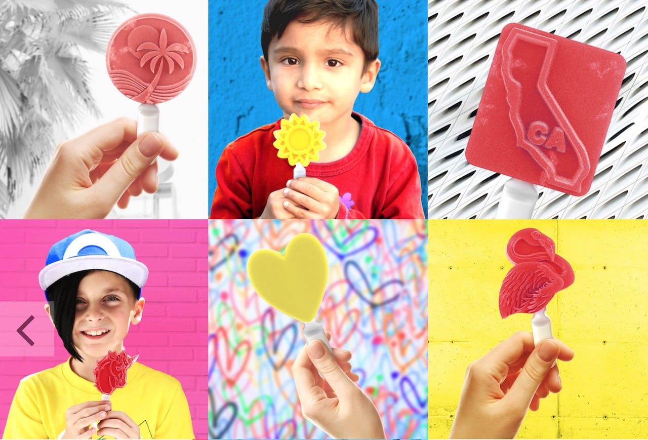  Some of Pixsweet's 3D printed ice pops available for online ordering 