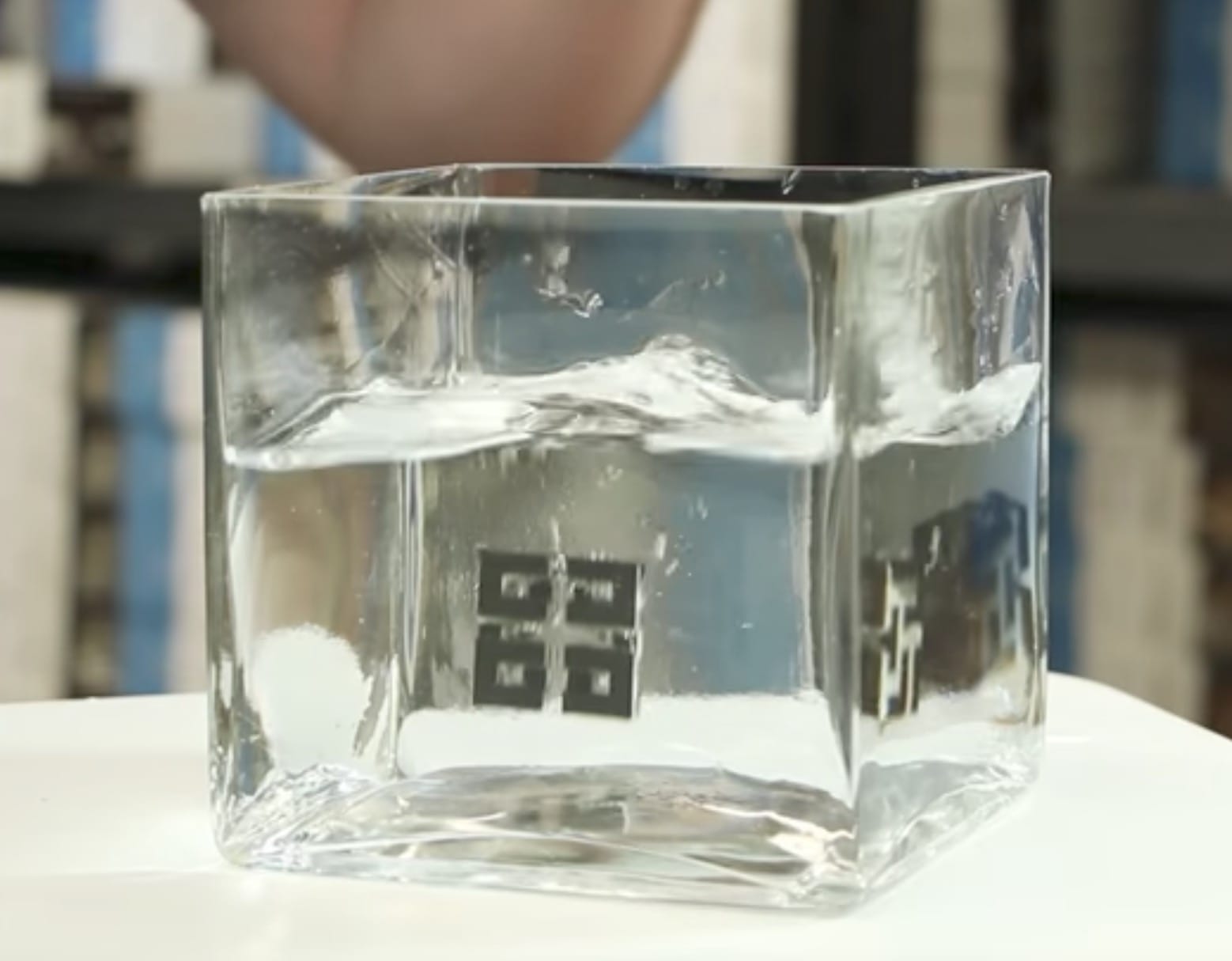  A 3D print having support structures made in 3D-Fuel's HydroSupport dissolving in water 