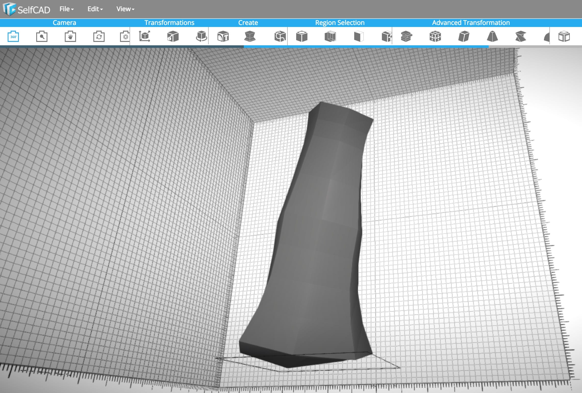  Designing a vase shape in 3D using the new SelfCAD 3D modeling service 