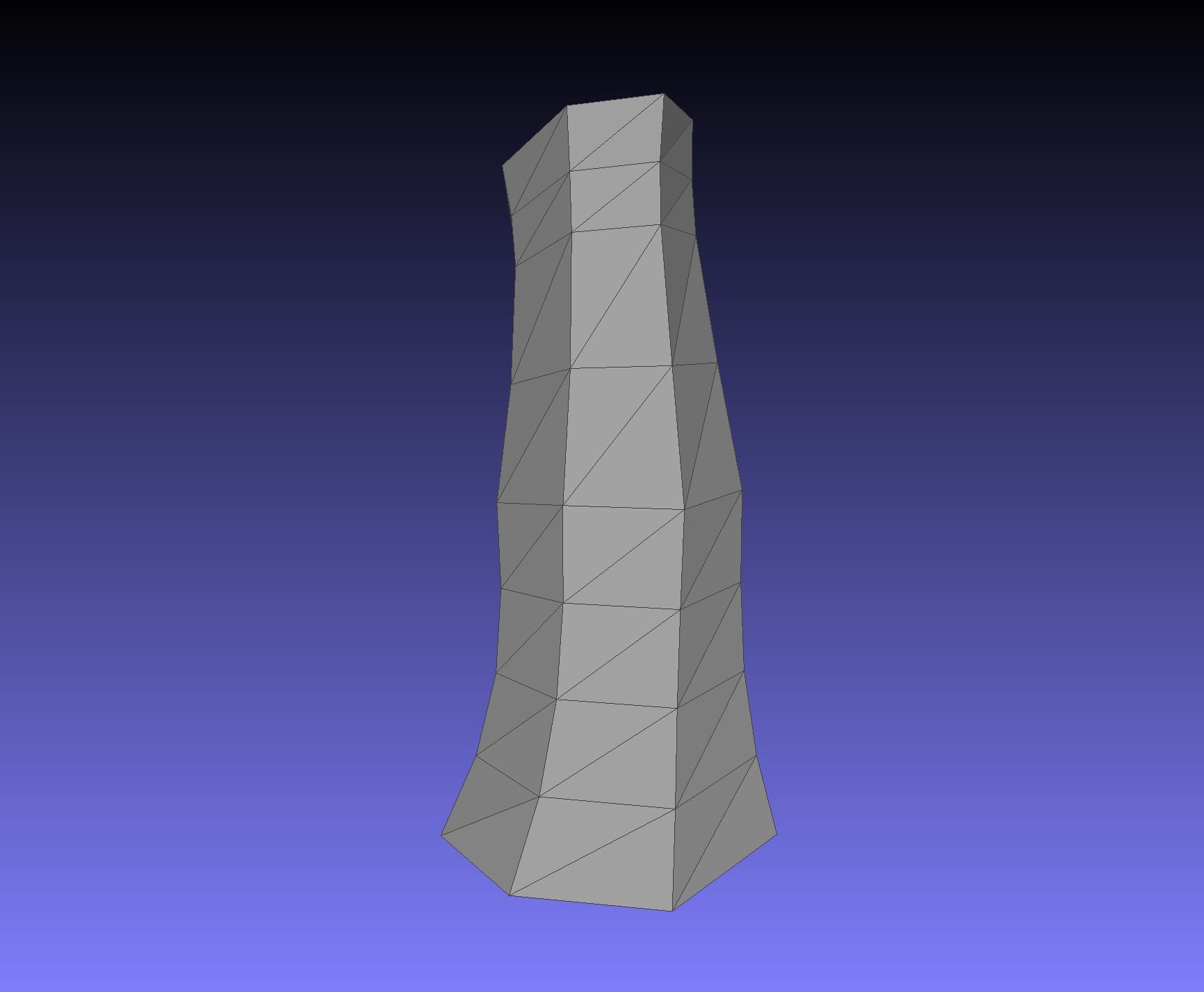  A completed vase shape made in the SelfCAD online 3D modeling service 