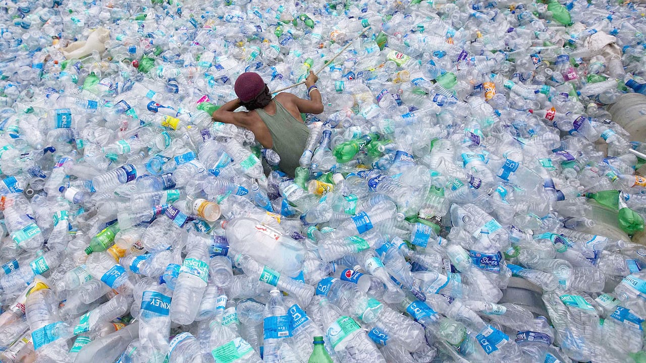  Swimming in a sea of discarded plastic bottles, looking for 3D printer feedstock 