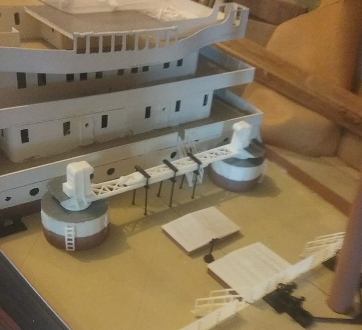  The 3D printed Titanic model includes considerable detail 