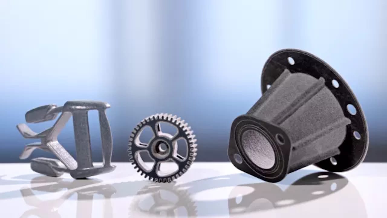  A buckle part, automotive gear and pipe fitting made with HSS. (Image courtesy of Loughborough University.) 
