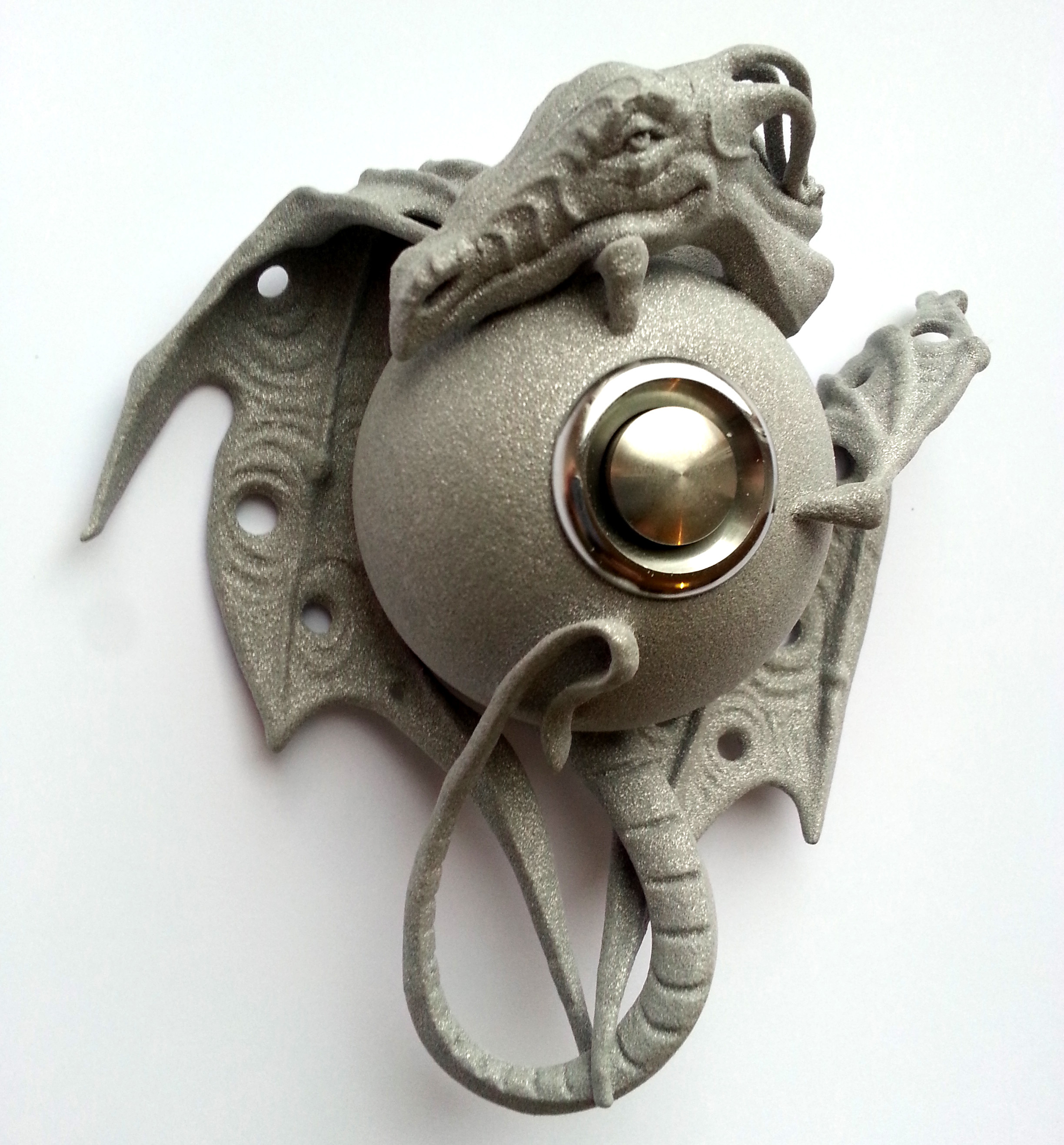  The 3D printed Guardian at the Gate doorbell cover 