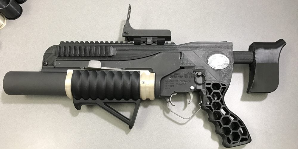  A mostly 3D printed grenade launcher prototype made by the US Army 
