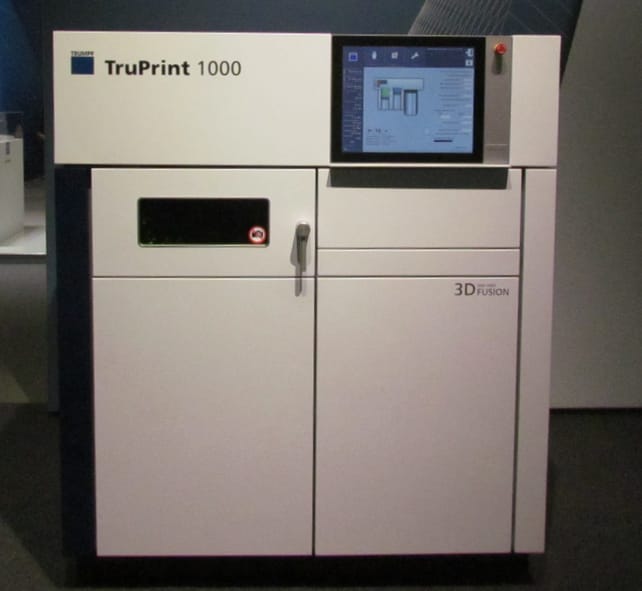 The Trumpf TruPrint 1000 3D metal printer 