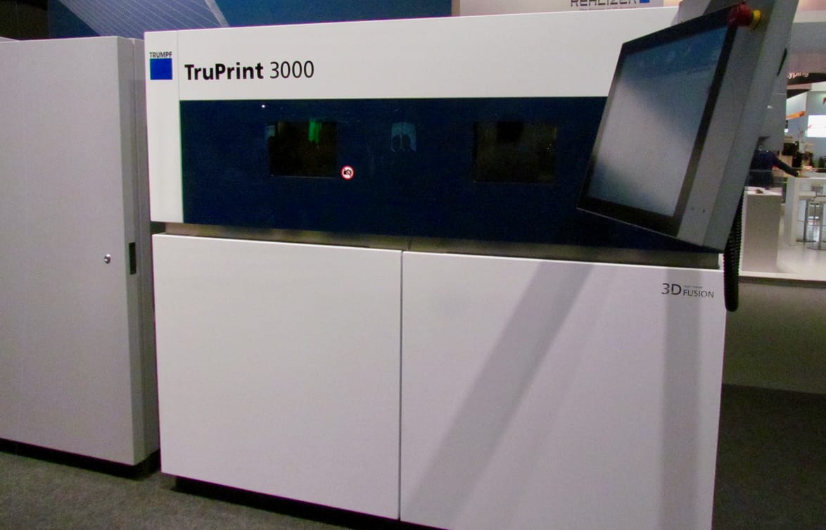  The Trumpf TruPrint 3000 industrial 3D metal printer 