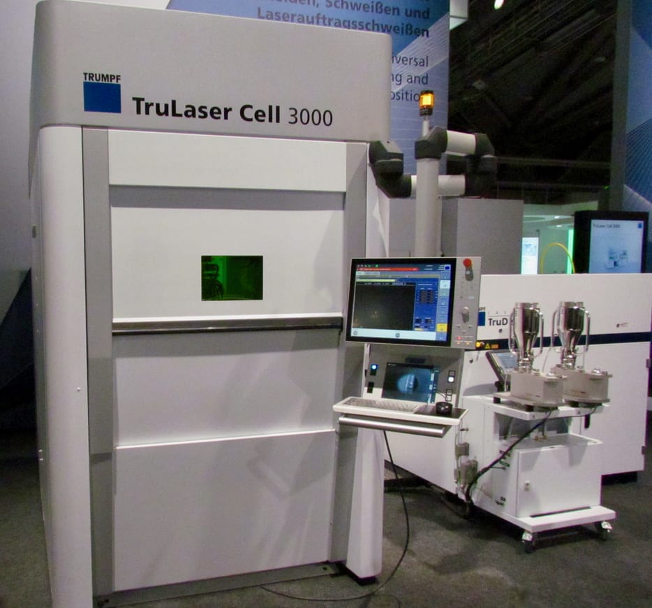  The Trumpf TruLaser Cell 3000 deposition-based 3D metal printer 