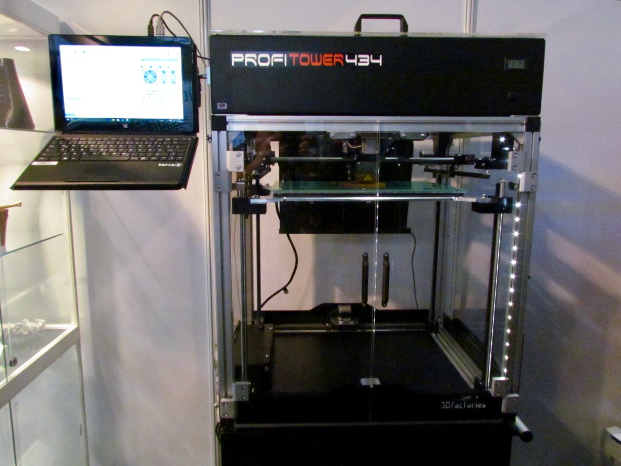  3Dfactories' ProfiTower 434 desktop 3D printer 