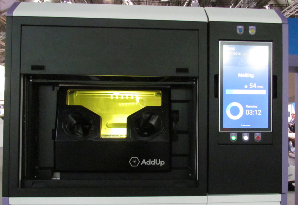  Front view of the FormUp 350 3D metal printer 