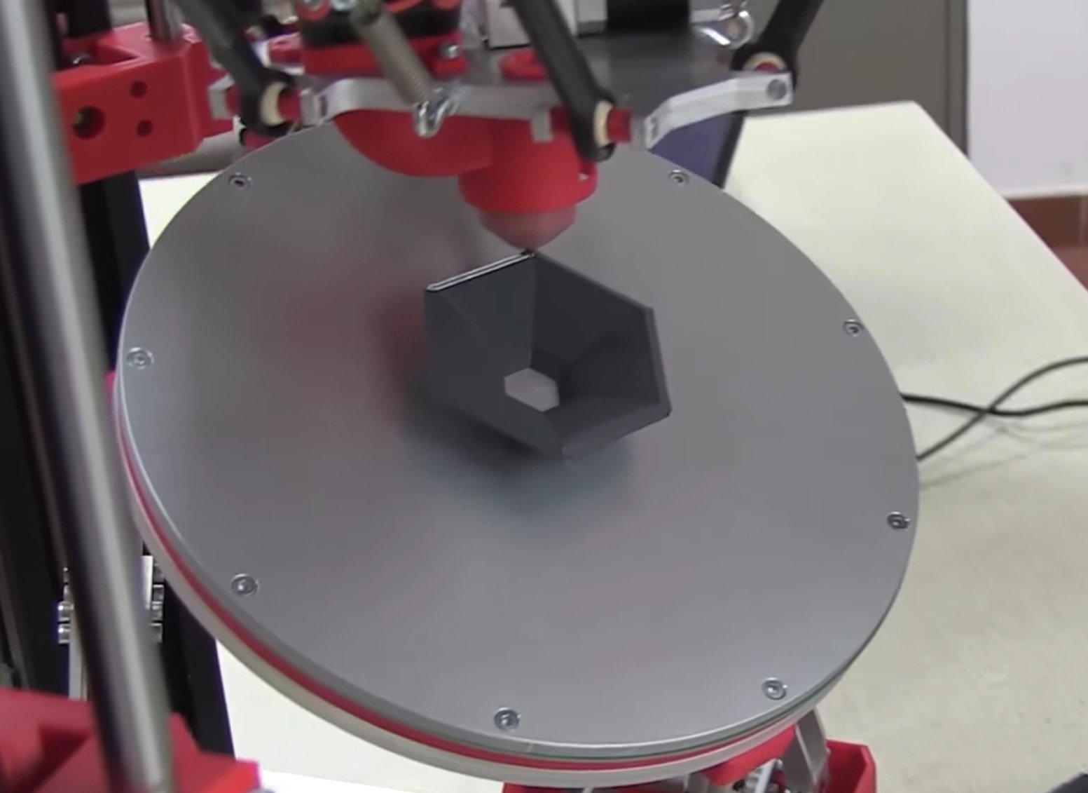  3D printing on an angle can eliminate overhangs 