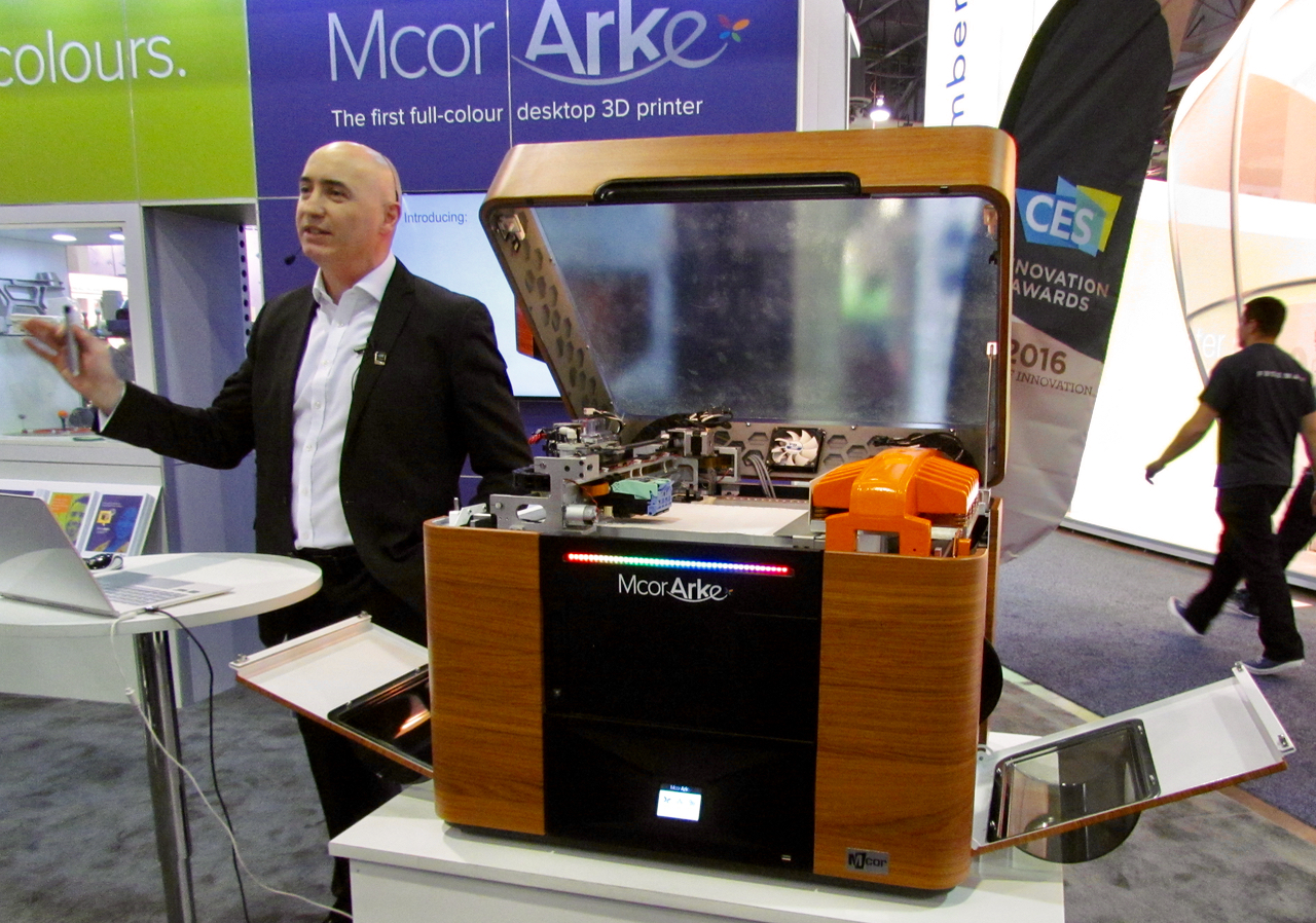  MCOR's Conor MacCormack and the Arke color desktop 3D printer 