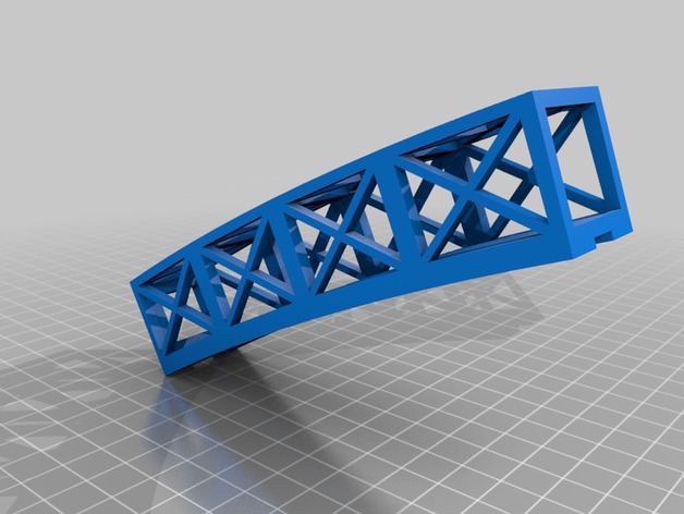  A segment of the 3D printed LED Bridge 