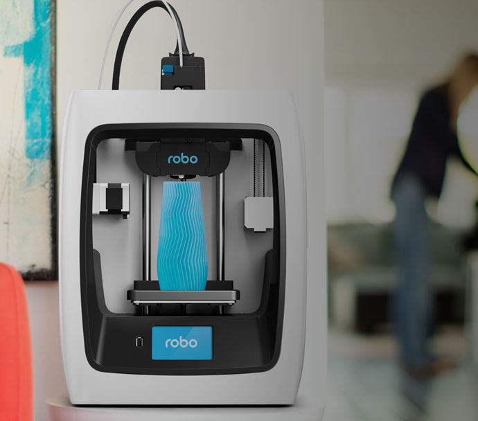  The Robo C2 desktop 3D printer 