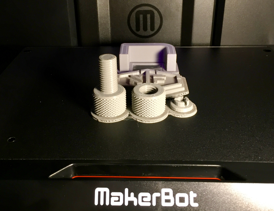  Some excellent part prints on the MakerBot Replicator+ 