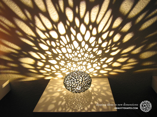  Light patterns from the Voronoi Pearl Light Lamp No. 1 
