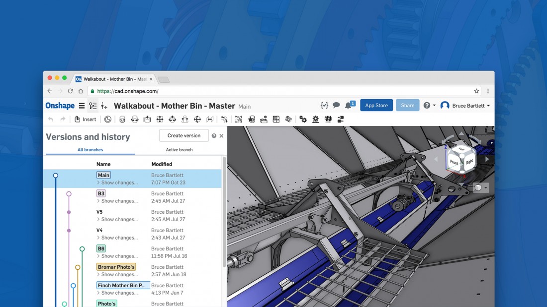  Onshape's web-based CAD system 