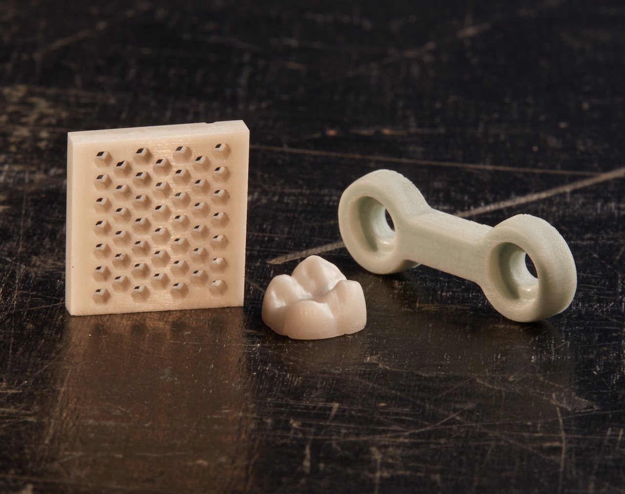  3D printed ceramic samples produced by Xjet 
