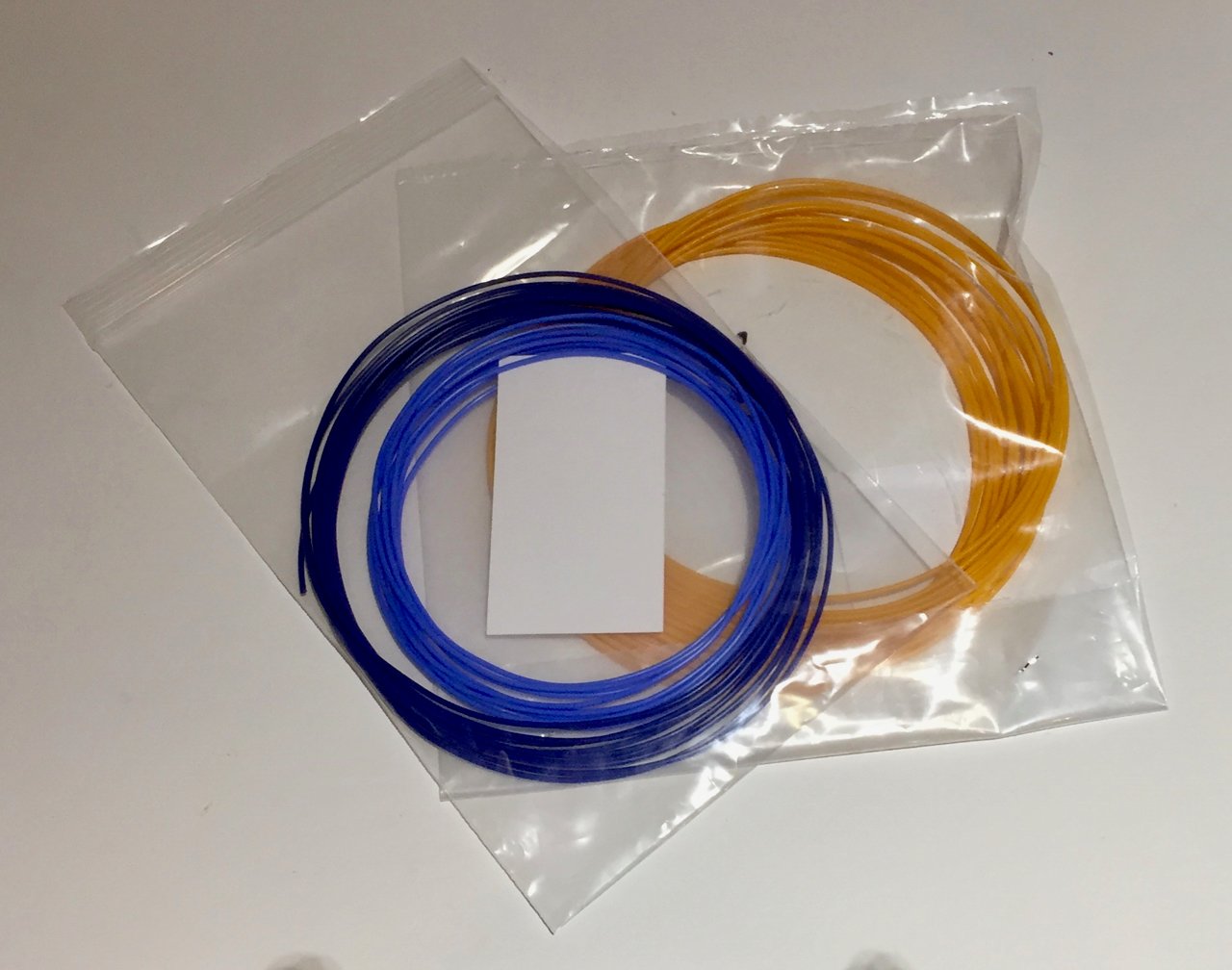  Sealed bags of 3D printer filament 