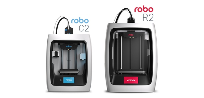  The C2 and R2 new desktop 3D printers from Robo3D 