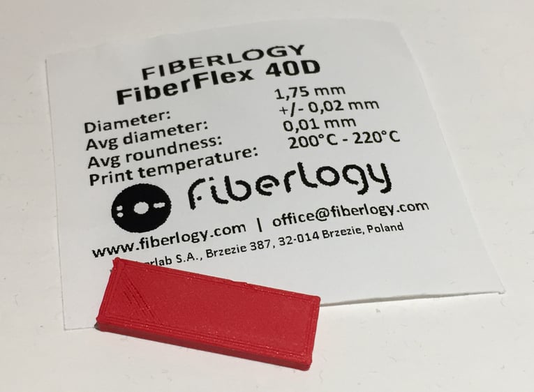  Fiberlogy's new FiberFlex 40D 3D printer filament 